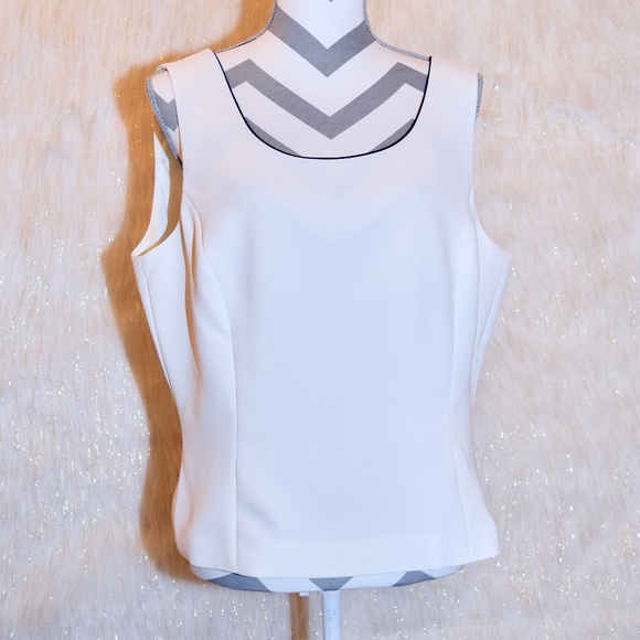 Tahari Tops - Tahari Ivory White Business Casual Top